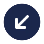 Round Arrow Left Down SVG Icon